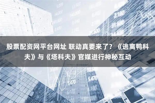 股票配资网平台网址 联动真要来了？《逃离鸭科夫》与《塔科夫》官媒进行神秘互动